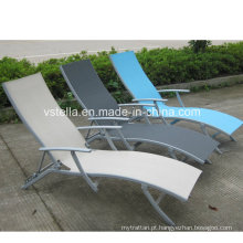 Suntime Garden Alumínio Pátio Outdoor Textilene Chaise Lounge